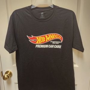 Hanes Large Hot Wheels Black Tee Shirt